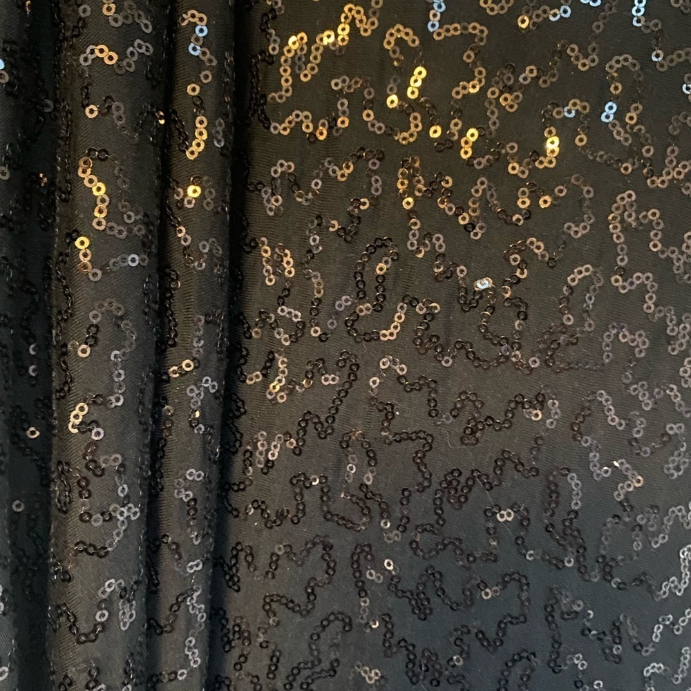 MARINA BLACK SEQUINED MAXI Skirt l Special Occasion -Women’s Medium - Picture 2 of 3